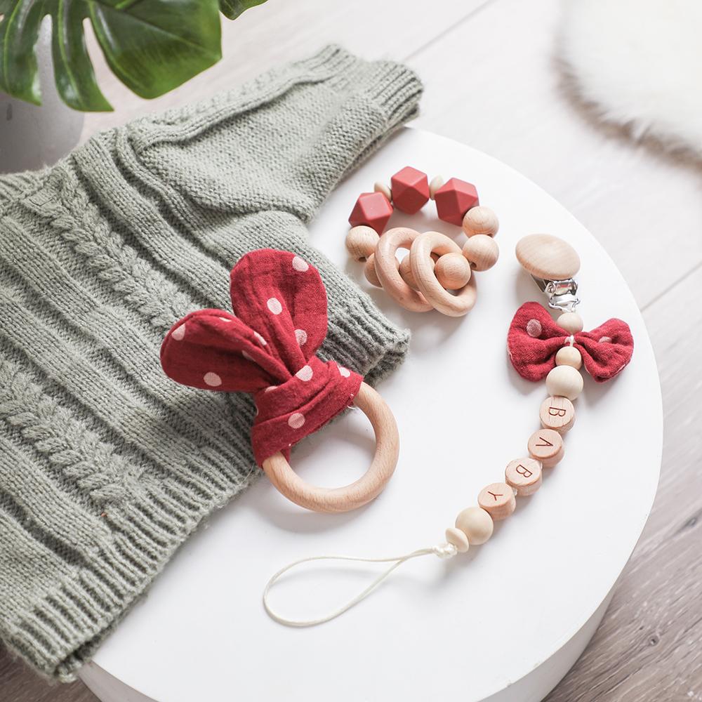 Baby Products Pictures - 1pc Baby Rattle Wooden Ring Bed