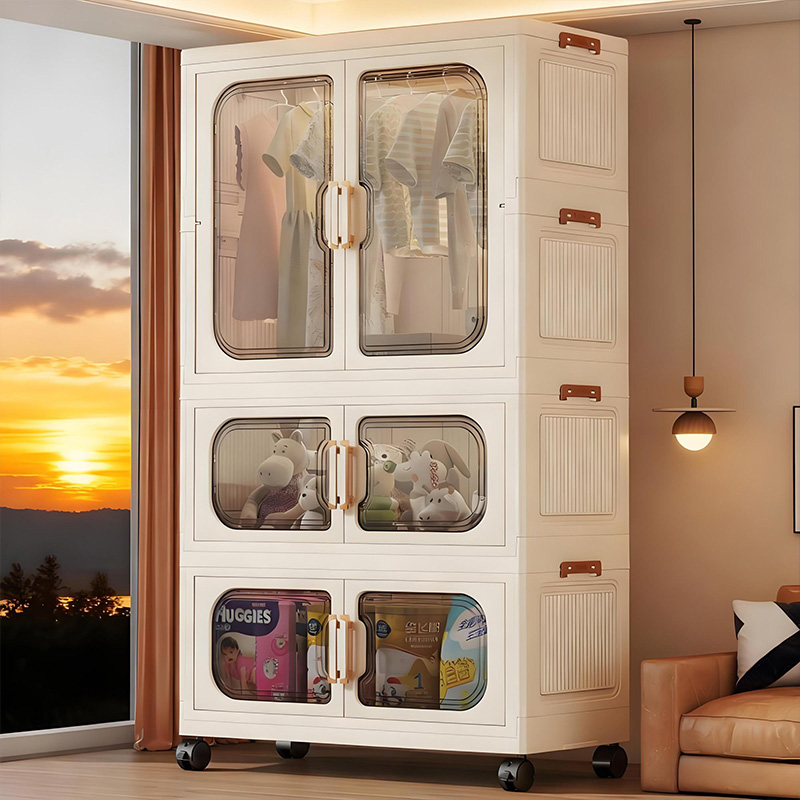 Baby Products Manufacturers - No-Install Foldable Baby Wardrobe – Multilayer