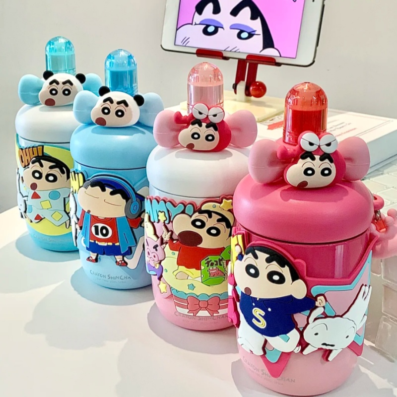Portable Bottle Warmer - Crayon Shinchan Straw Insulated Cup Cartoon