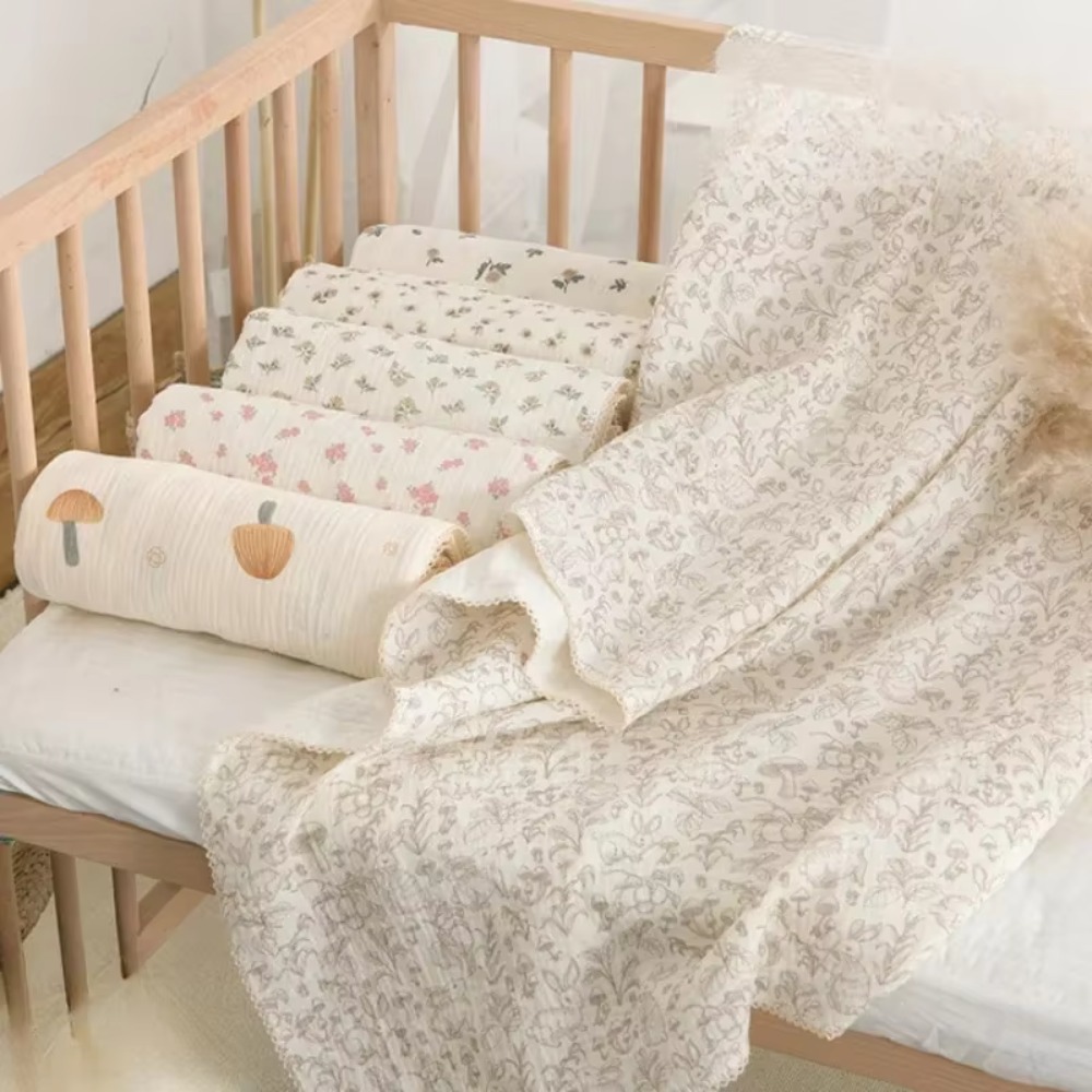 Baby Swaddle Blanket - Soft Floral Muslin Baby Blanket Cotton