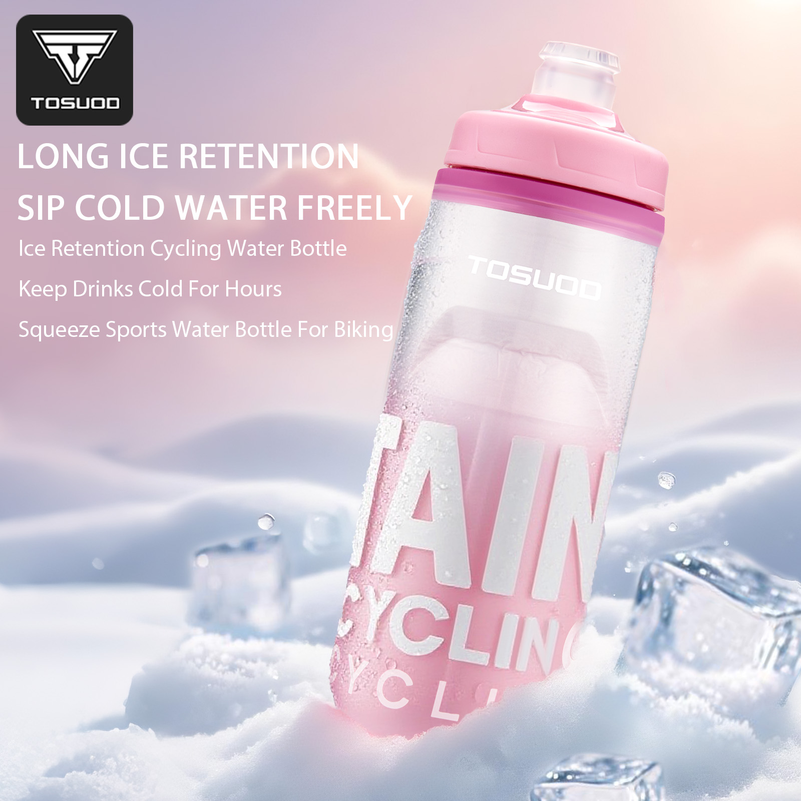 Portable Bottle Warmer - TOSUOD 620ML Cycling Keep Cold Water