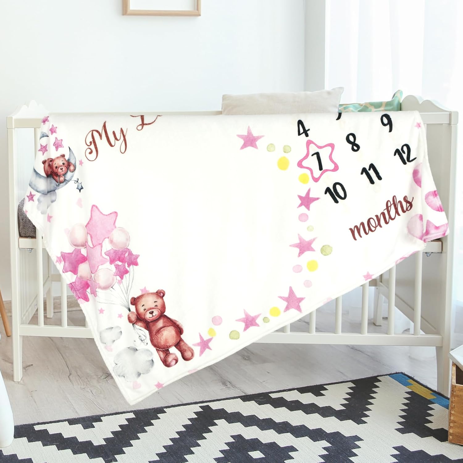 VIKAMA Monthly Baby Growth Mil - Baby Swaddle Blanket review and price