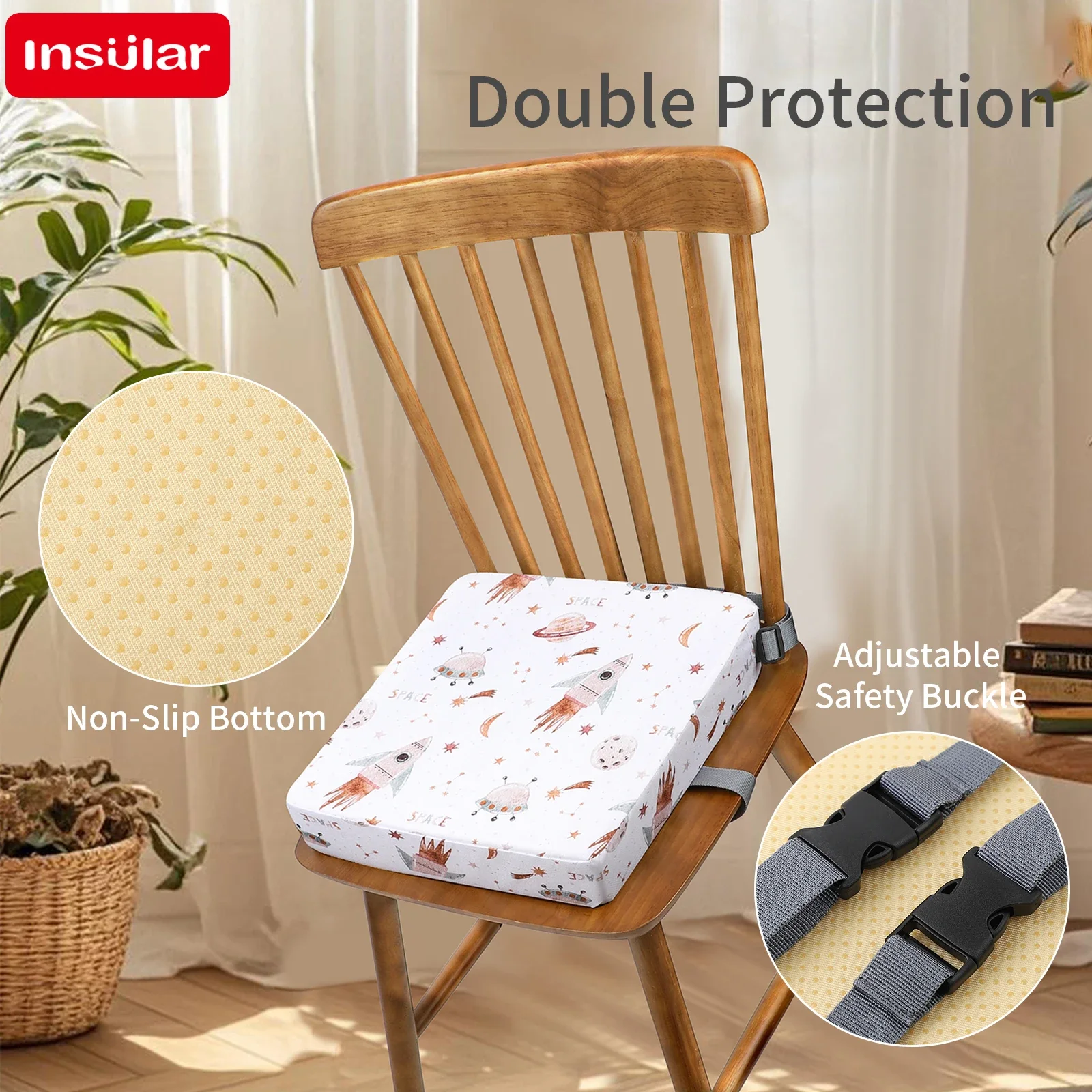 INSULAR Star Pattern Waterproo - Baby High Chair Booster review and price