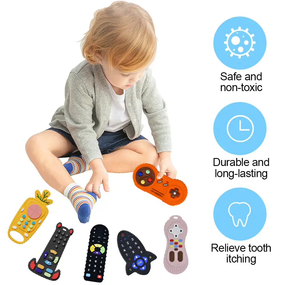 Baby Silicone Teether Toys Rem - Baby Products Toys review and price