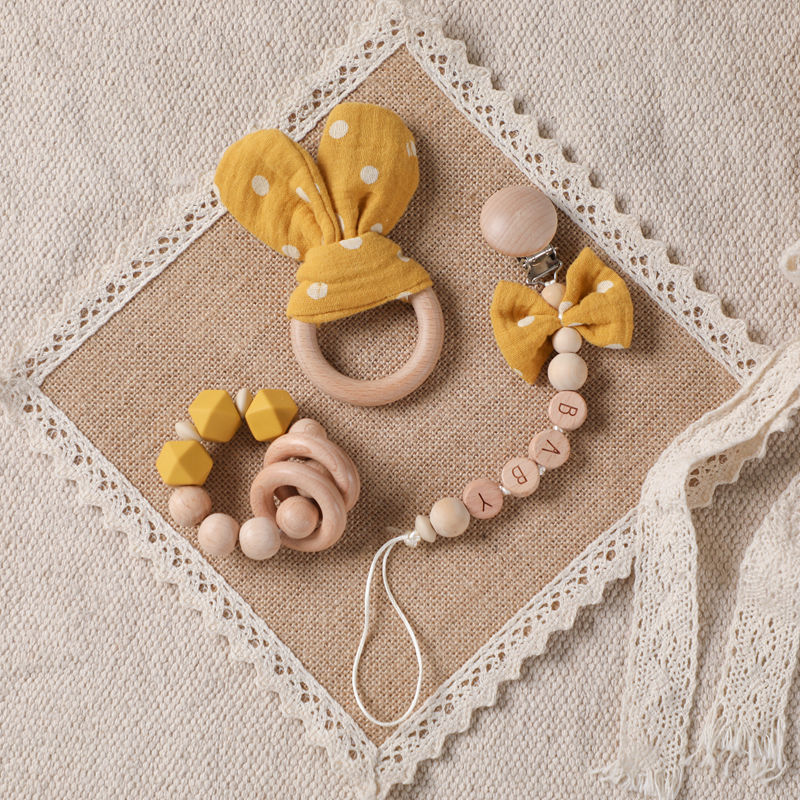 1pc Baby Rattle Wooden Ring Be - Baby Products Pictures review and price