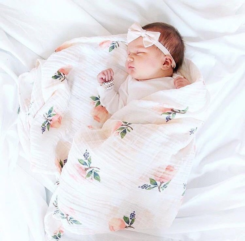 Rose 120x120cm 70% Bamboo 30%  - Baby Swaddle Blanket review and price