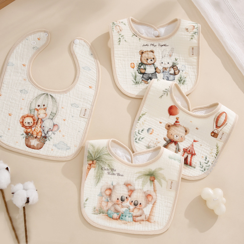 5pcs Waterproof Baby Bibs Cott - Baby Products Dropshipping review and price