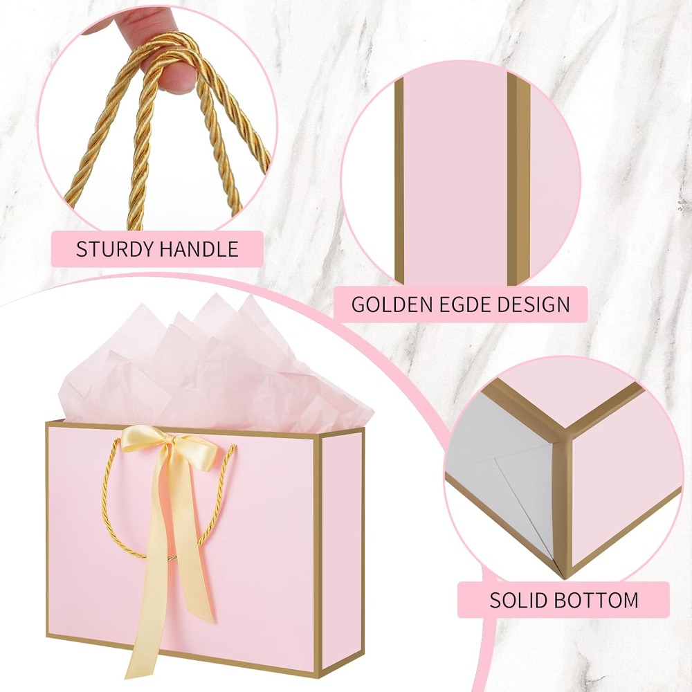 Pink Gift Bags with Handles, 1 - Baby Products Gift Card review and price
