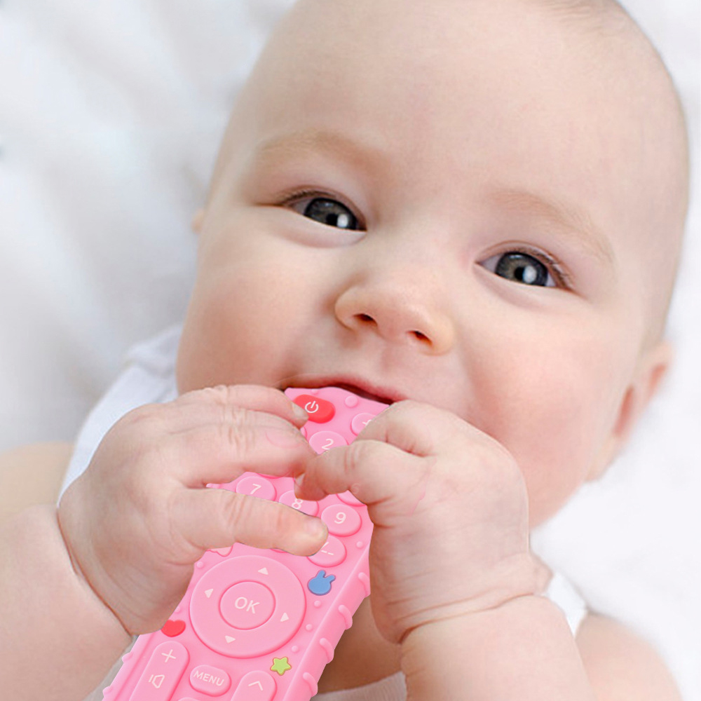 1PC Silicone Baby Toys TV Remo - Baby Products 2 Years review and price